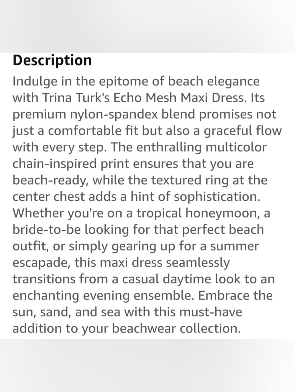 Trina Turk Maxi Sheer V-Neck Beach Dress in Multicolor NEW W TAG $178 Small - Picture 16 of 16